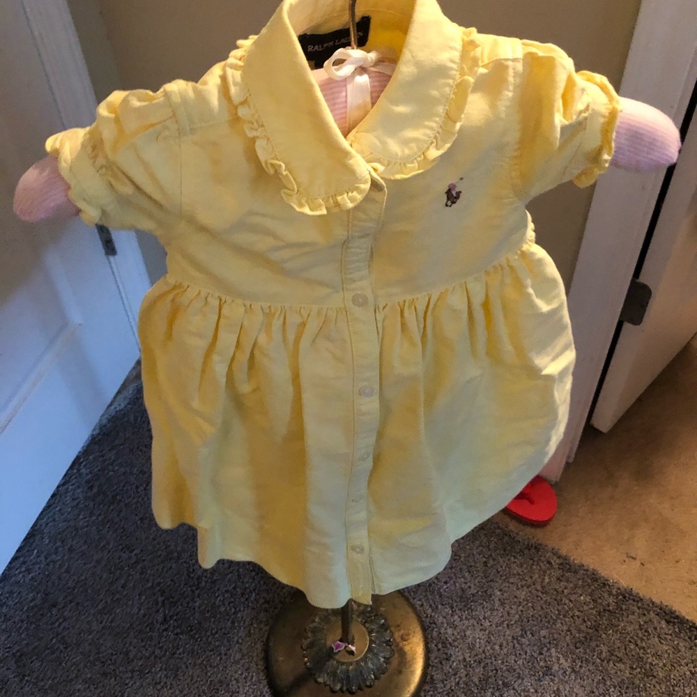 Ralph Lauren yellow collar dress with under pants